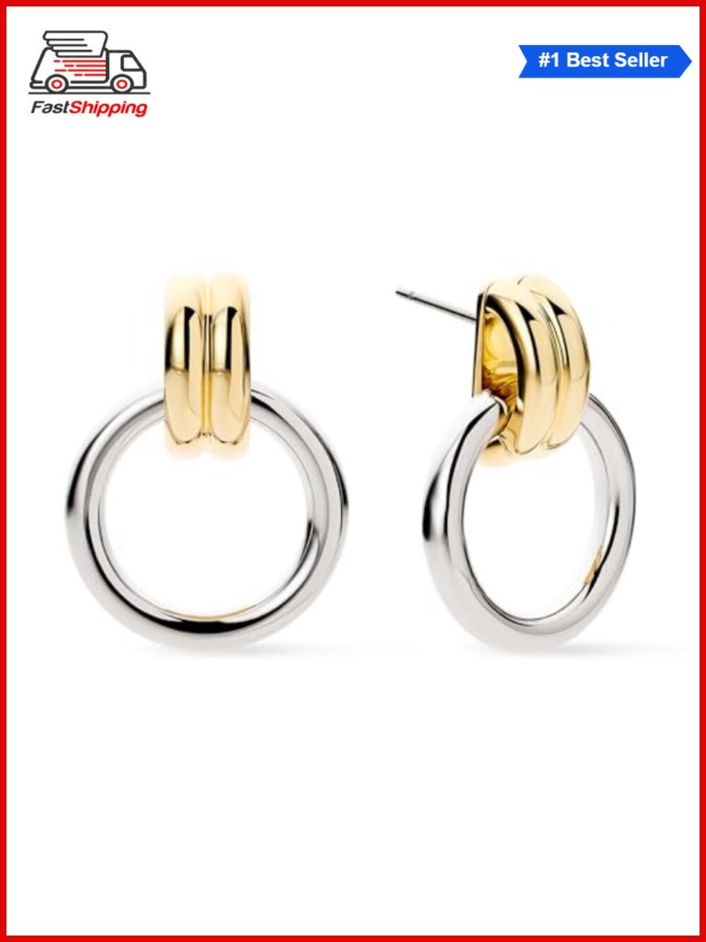 ✨Ana Luisa 14K Gold Plated Knot Drop & Dangle Statement Earrings for Women